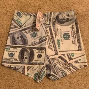 Benjamin $100 bill shorts